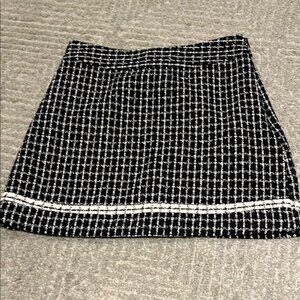 OAK + FORT Black and White Mini Pencil Skirt
